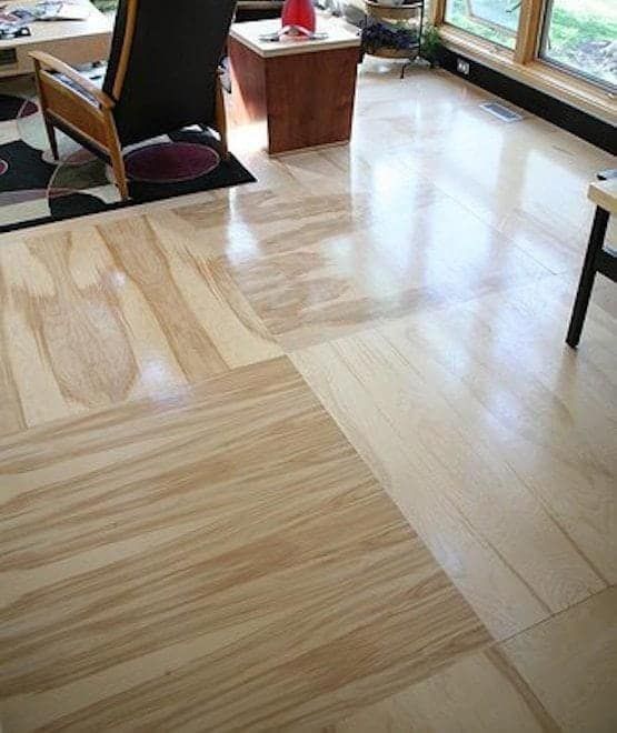This plywood floor