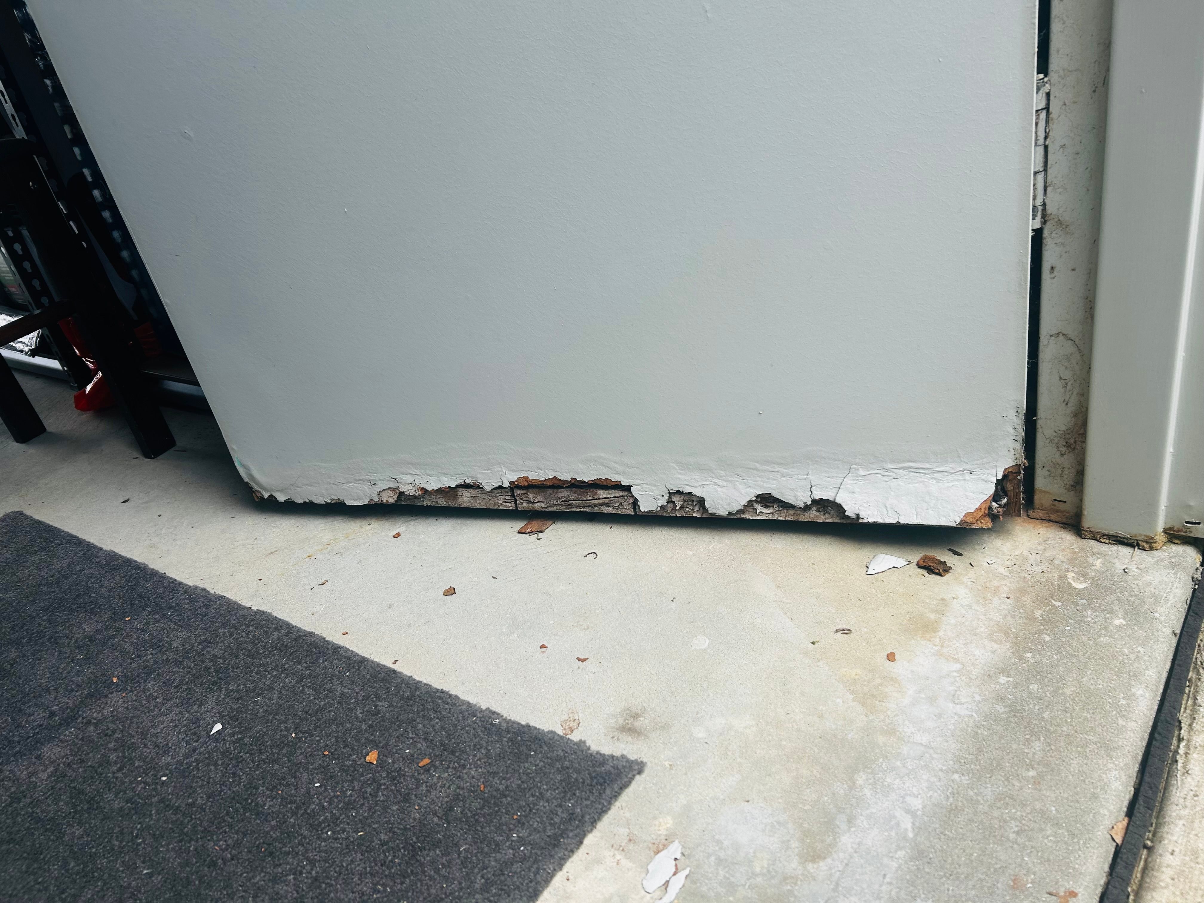 Repair damaged external garage hollow do... Bunnings community