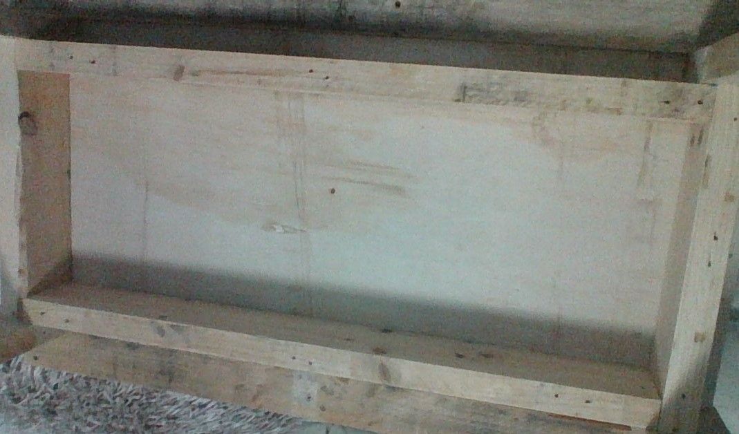 the rectangle frame the legs are attached to, this has diagonal screws running through it into the table.