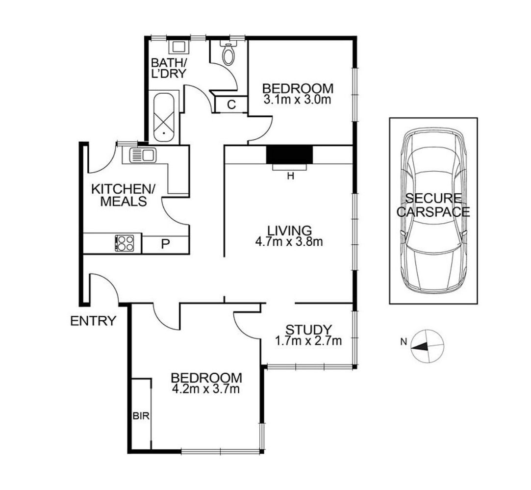I don’t have the kitchen/bathroom measurements handy, but they’re small. All doorways are all also narrower than normal.