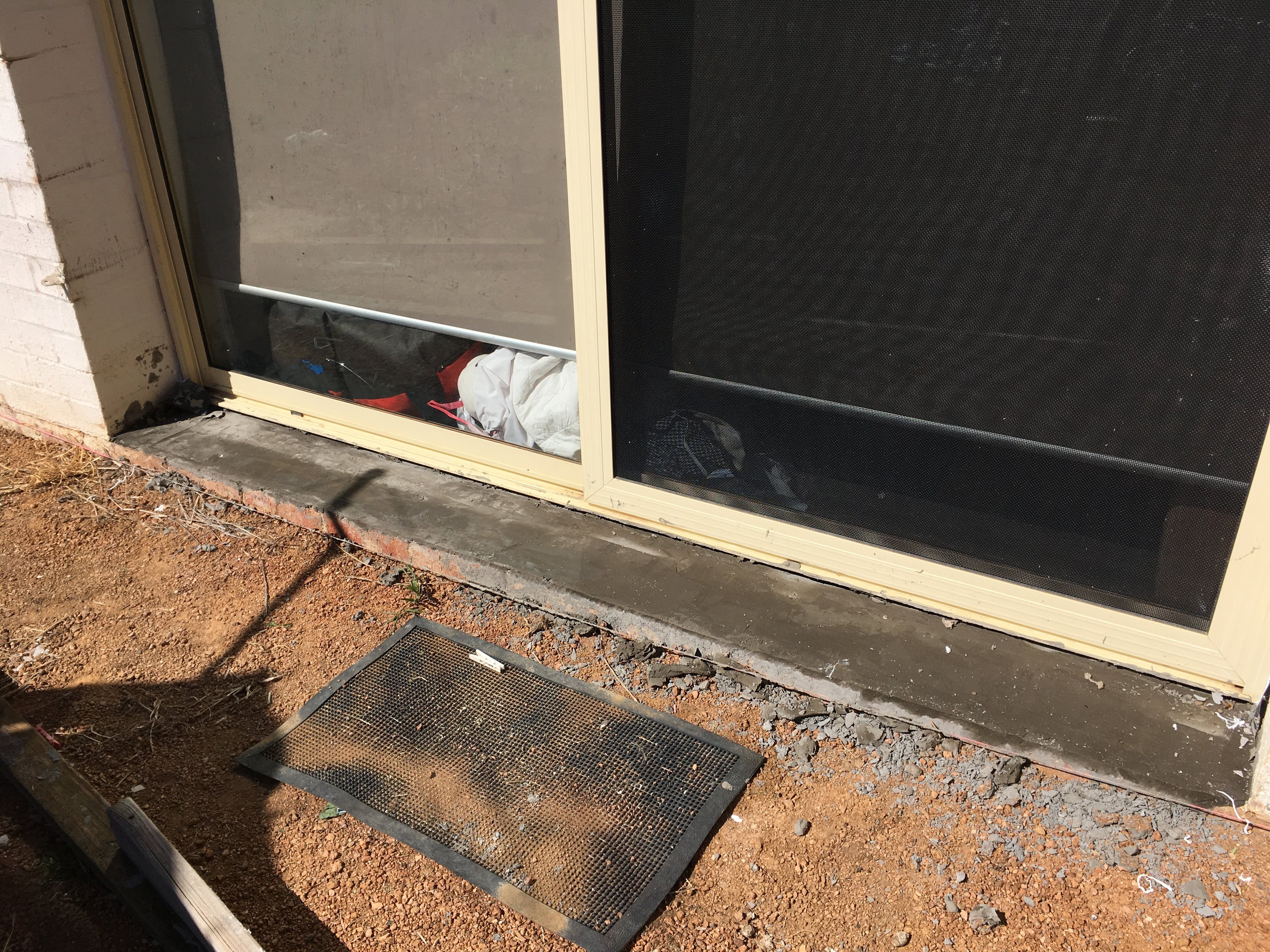 Unsealed door sill Bunnings community