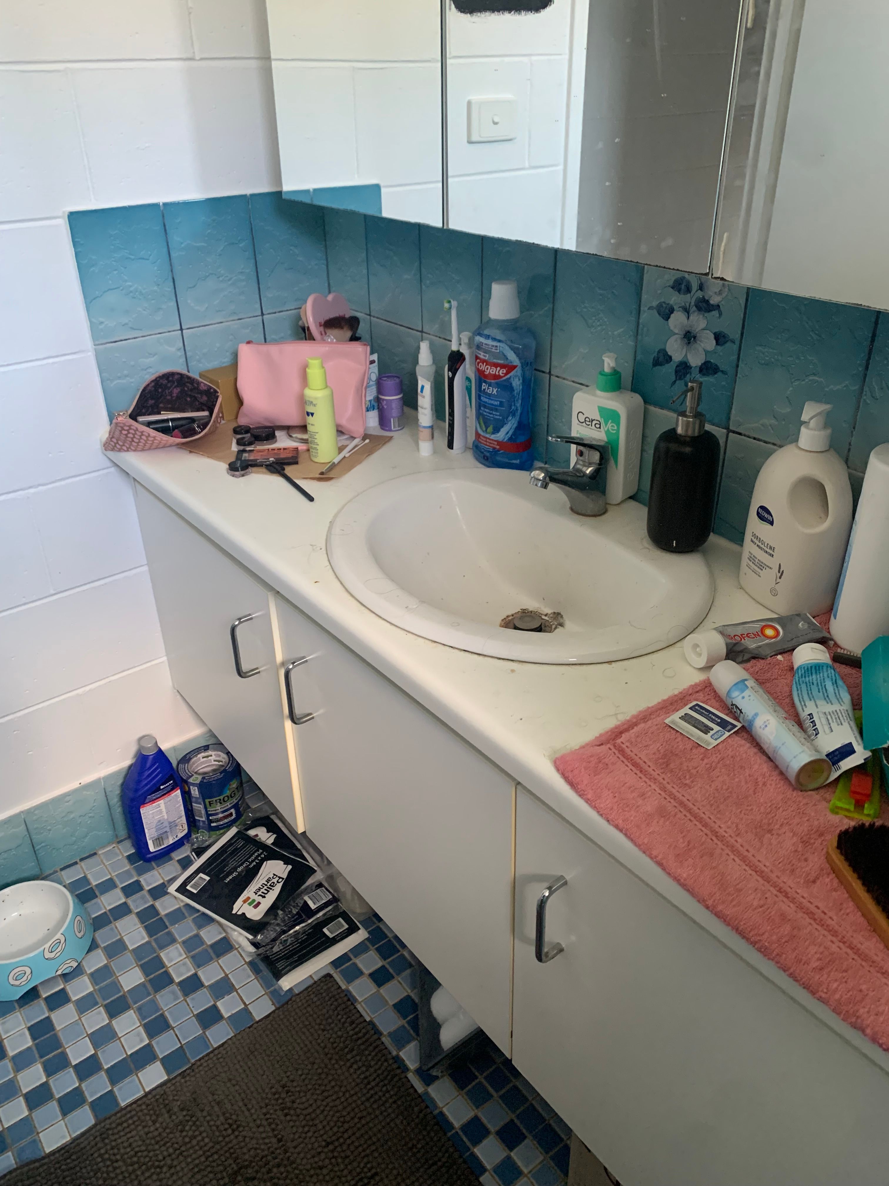 How to replace bathroom basin and vanity... Bunnings community