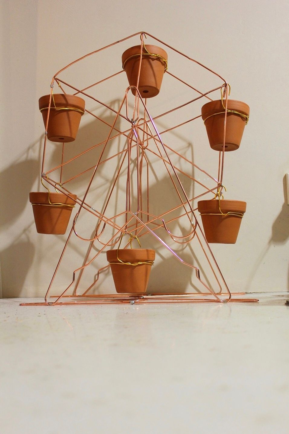 Potplant ferris wheel using metal cloth... Bunnings community