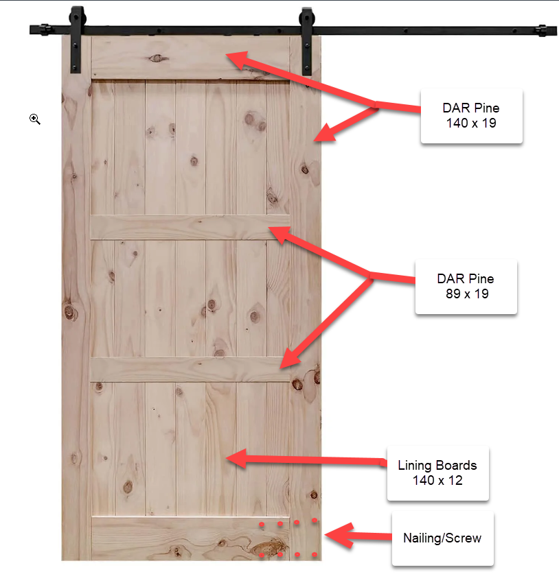 Re How to build a barn door? Bunnings community