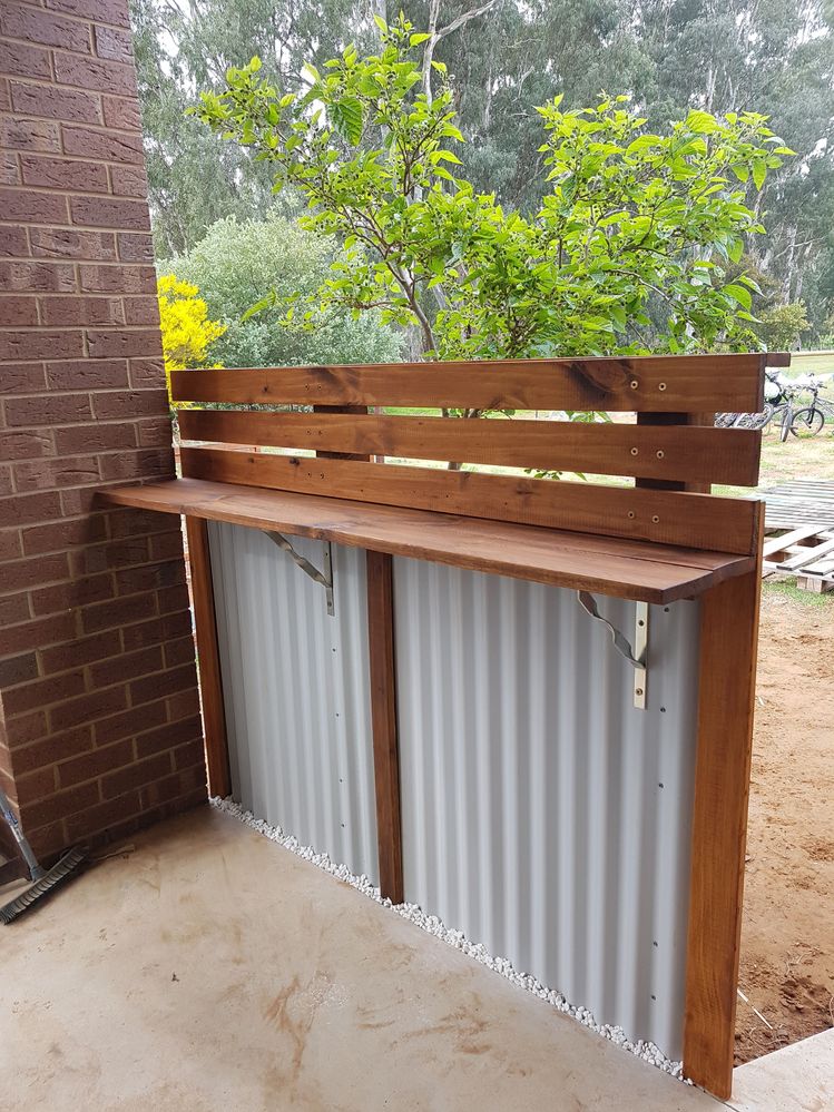 Enough room for 3 on bar stools.