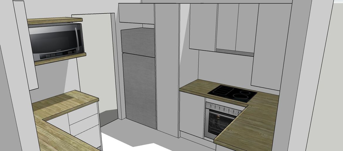 The view commin in from the outside door.