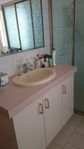 The original Cream and PINK vanity