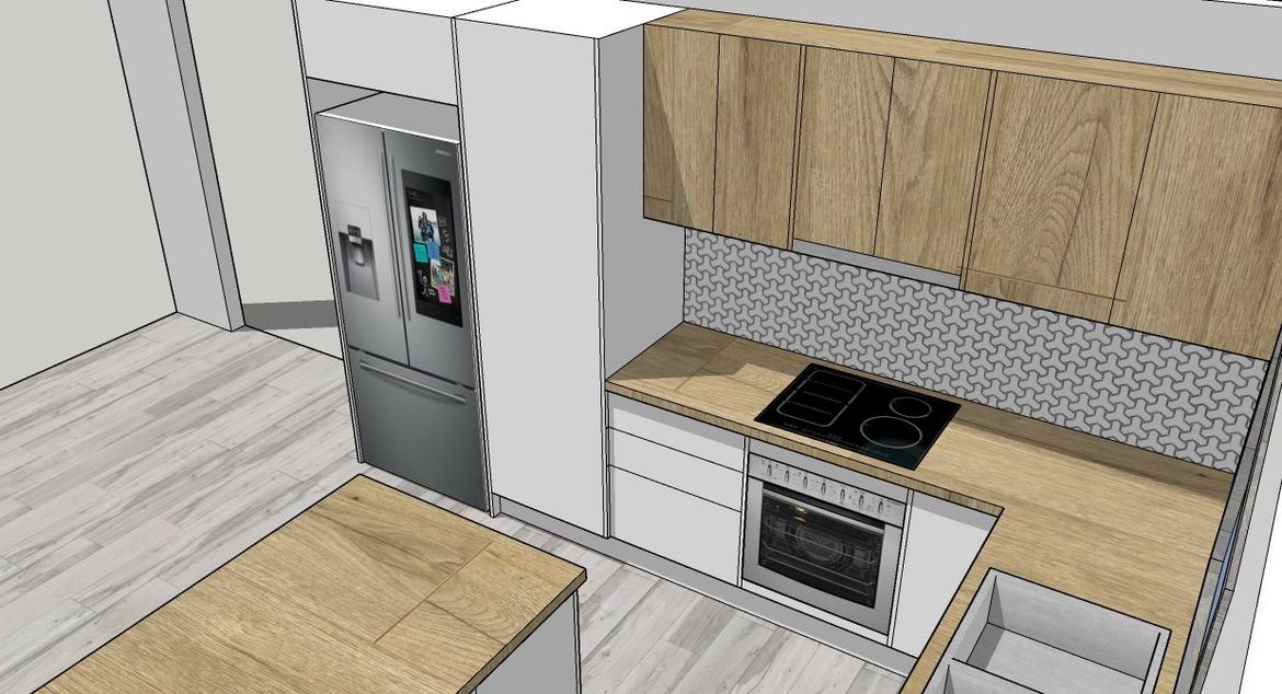 I apologize profusely but I am so partial to timber tops and cabinets.