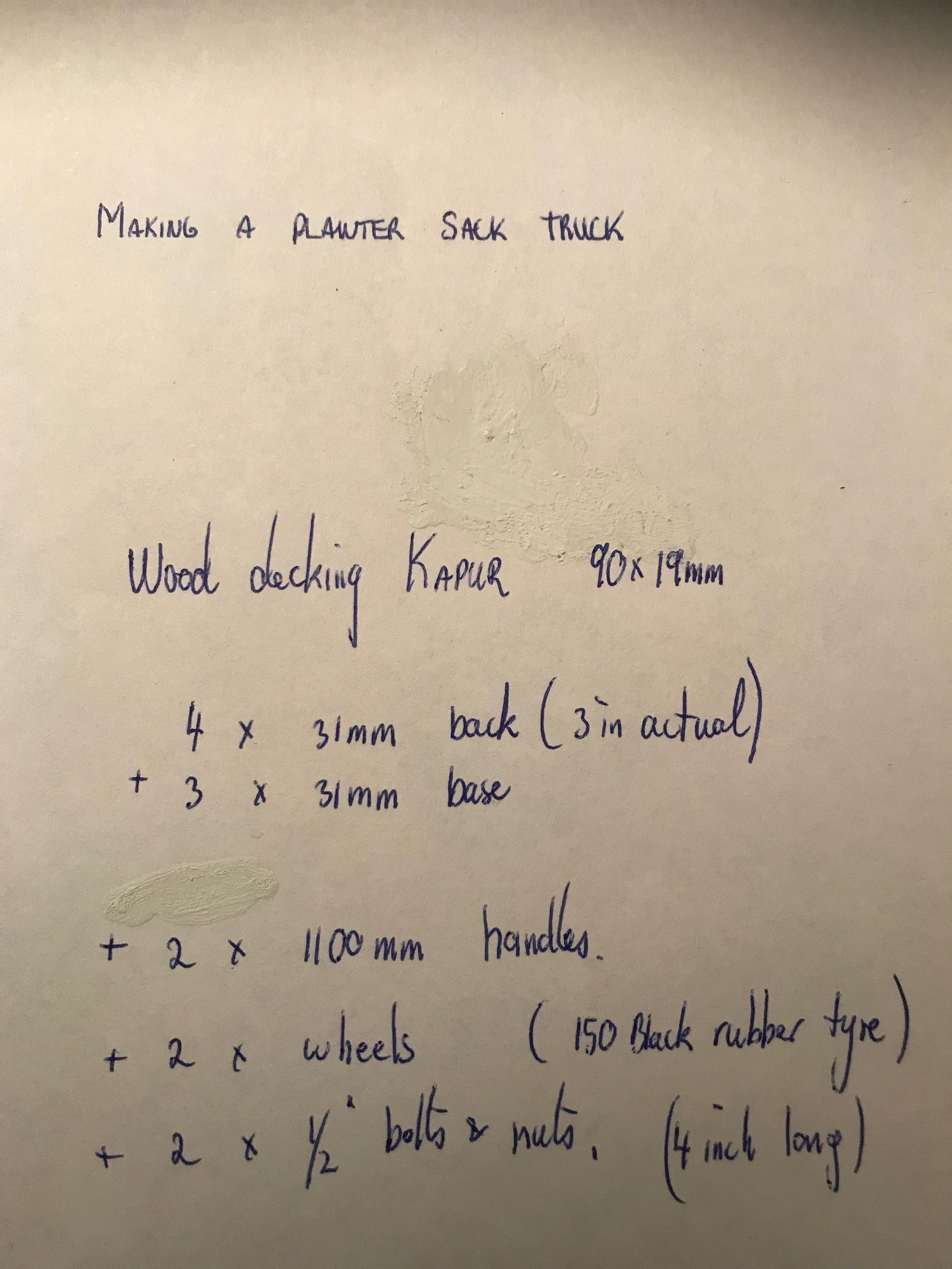 Sack truck planter Bunnings community