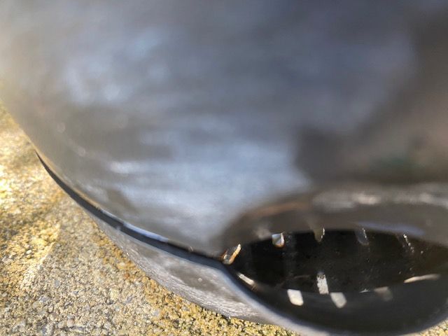 Overflopw with water at tip