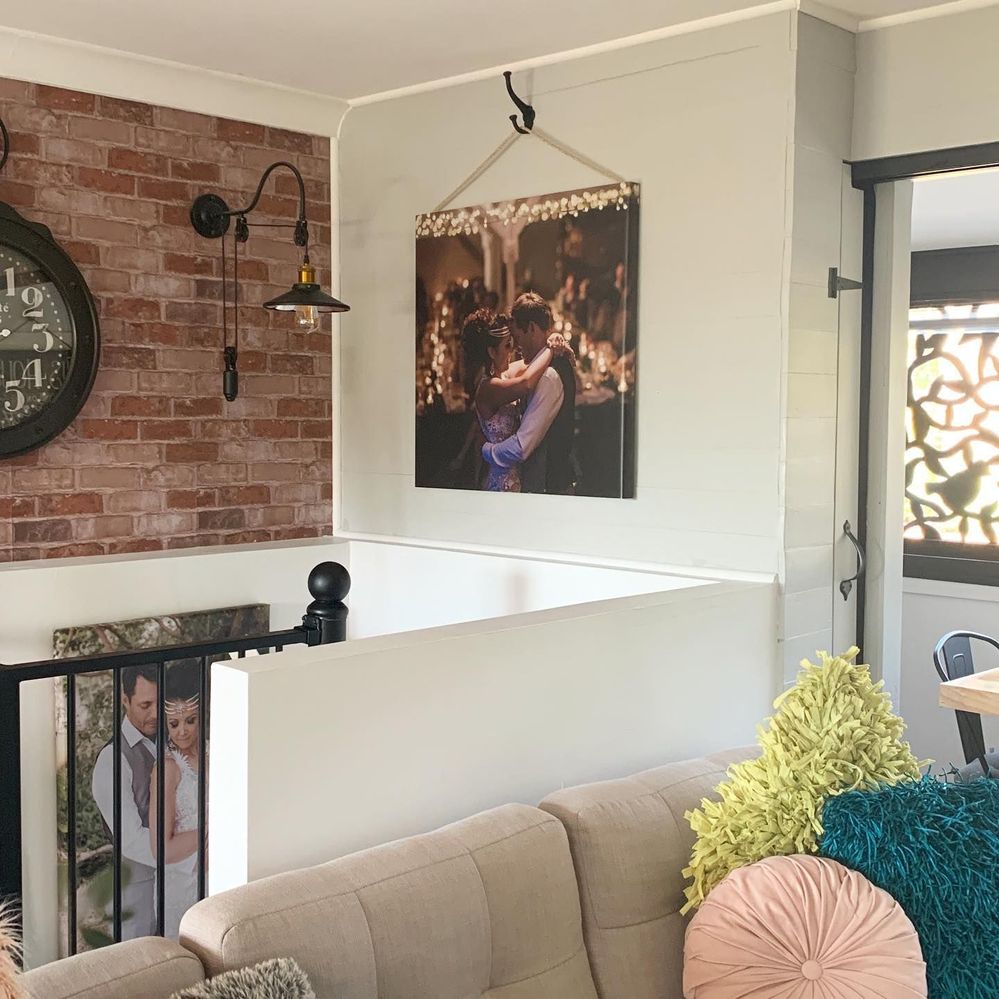 fence pailing 'shiplap' feature wall painted