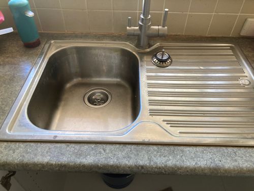 sink from top with new waste & basket