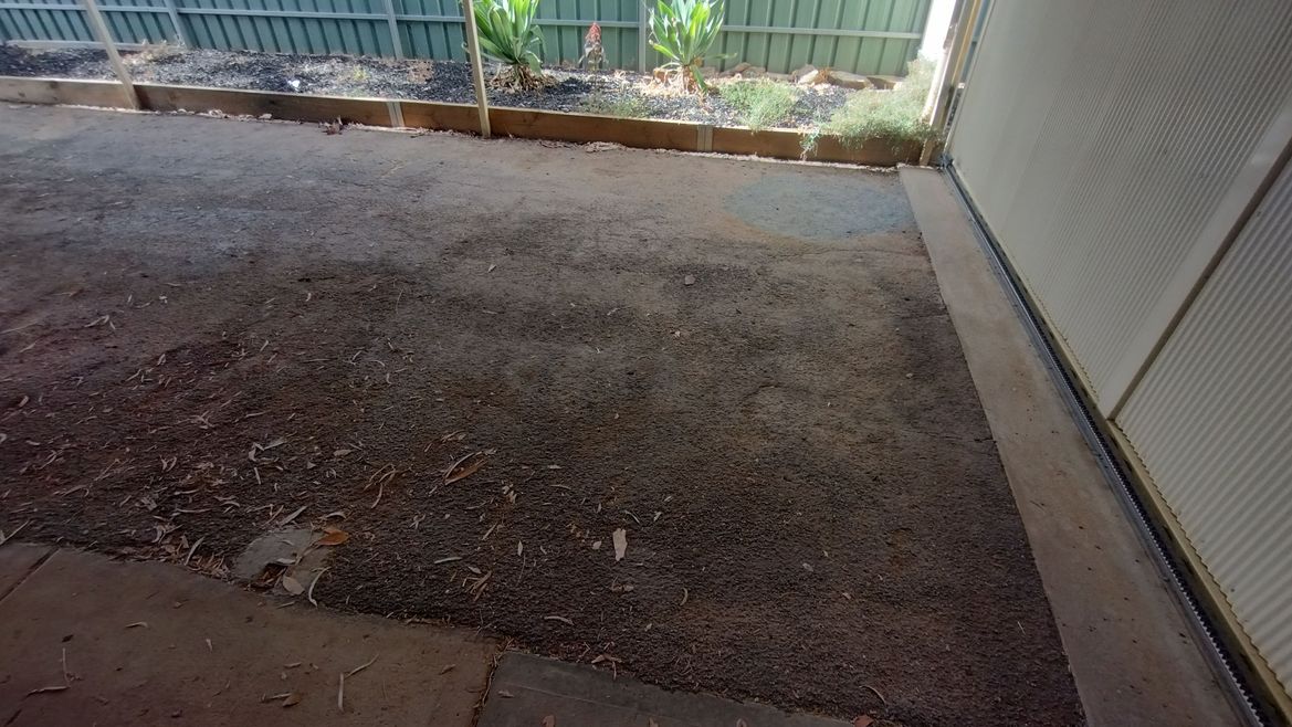 EXTENDED DRIVEWAY INSIDE THE FENCE