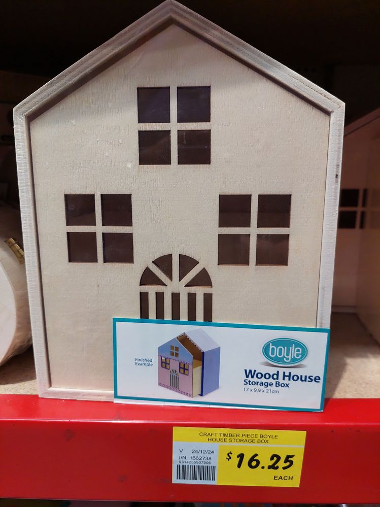 Wooden House from Bunnings Craft Section