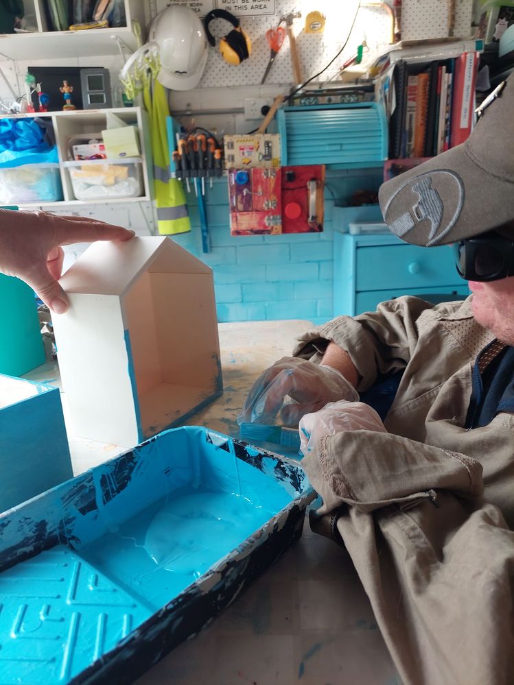 Jack used the Roller to get a nice even coat of paint