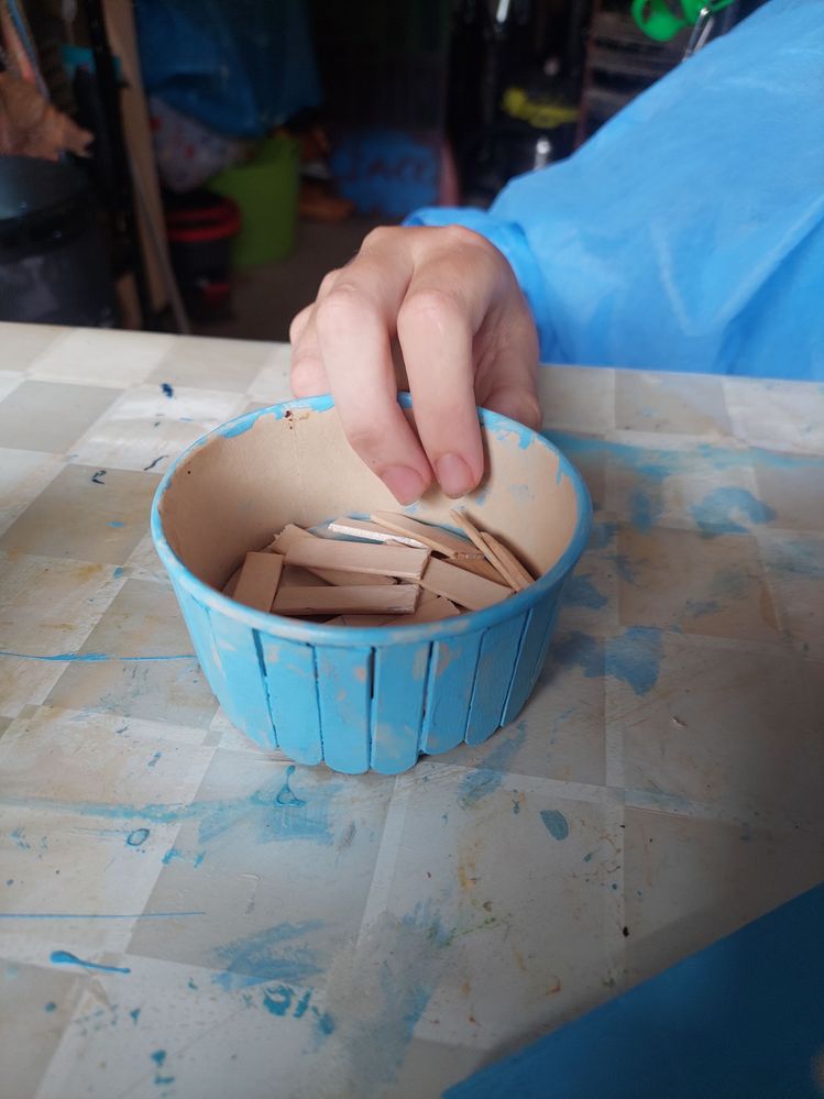 And the essentail BLUE paint