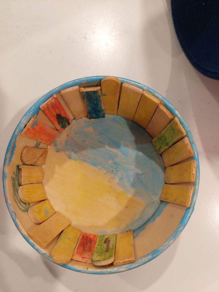 A bit of colour with permanent markers