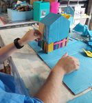 Jack to turn the one side of the house into a feature wall by adding a few long Pop Sticks to give it some texture