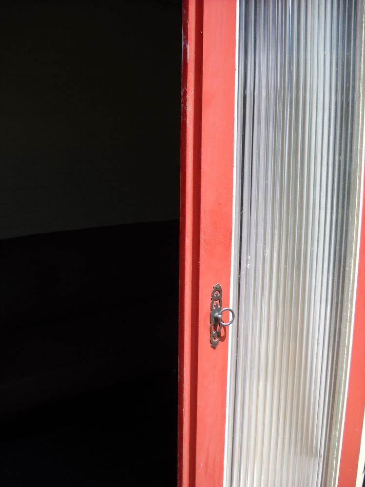 Exterior-lip-on-door-to-stay-bolted