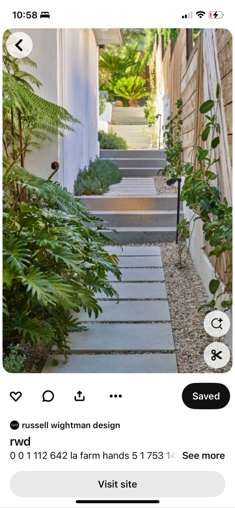 Side pathway/staircase vision/inspo example