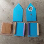 We had the pieces cut to size, some quad for extra support, and a base to help everything stay in place while we put it together.