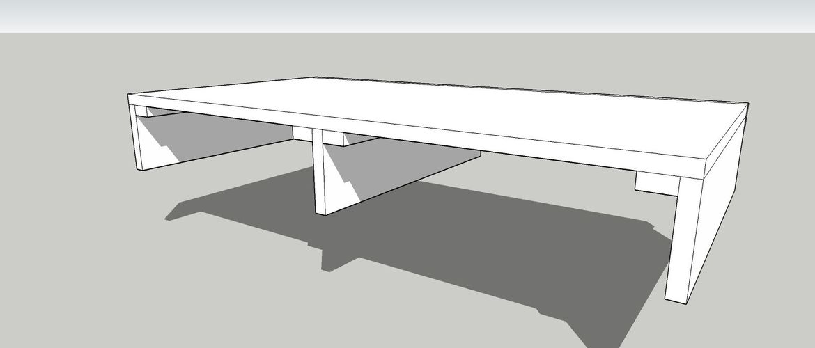 I vote for under the shelf as this has worked for me in the past. Always have a center support to prevent bowing.