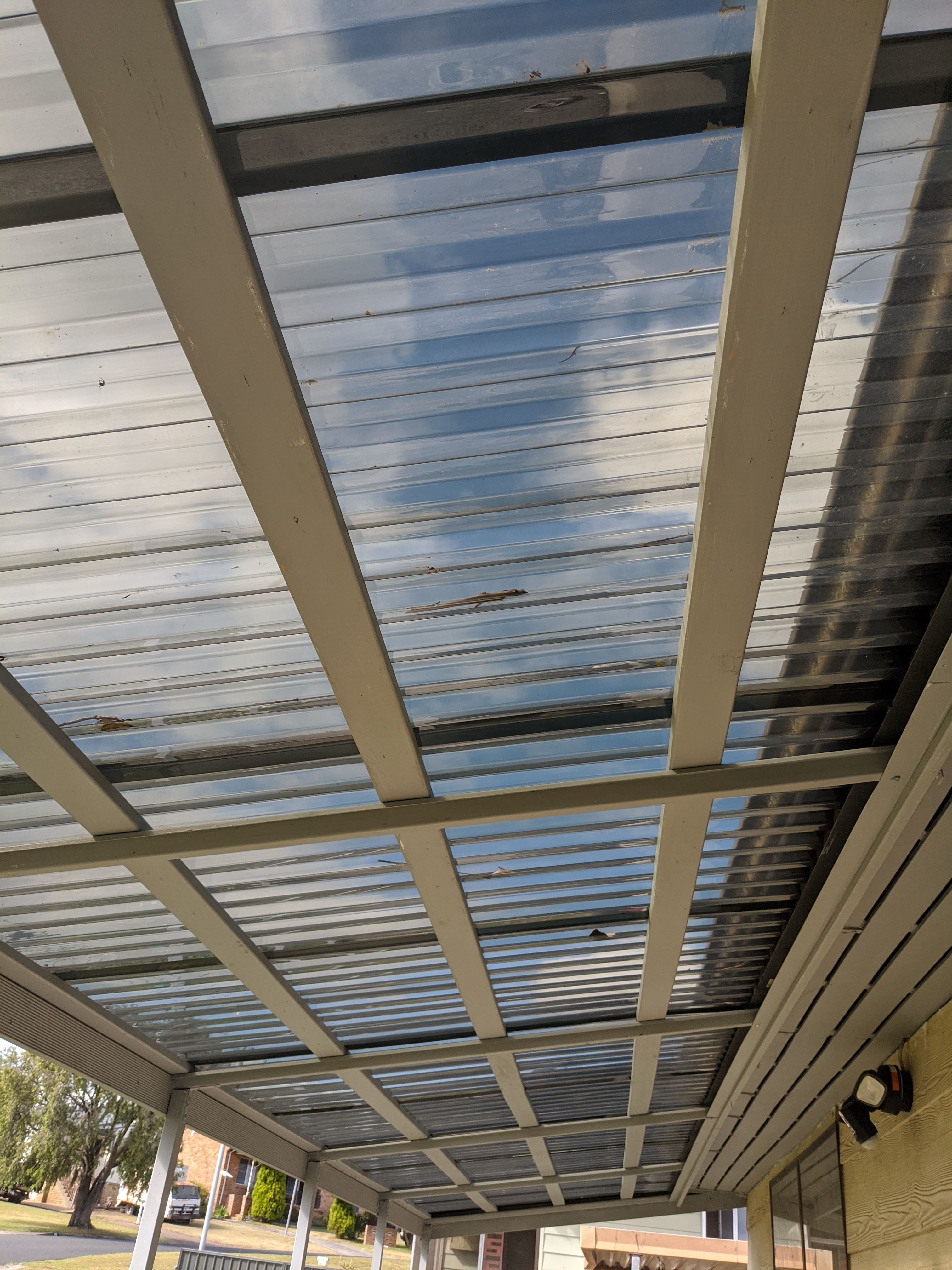 DIY'er Polycarbonate Roofing over deck Bunnings community