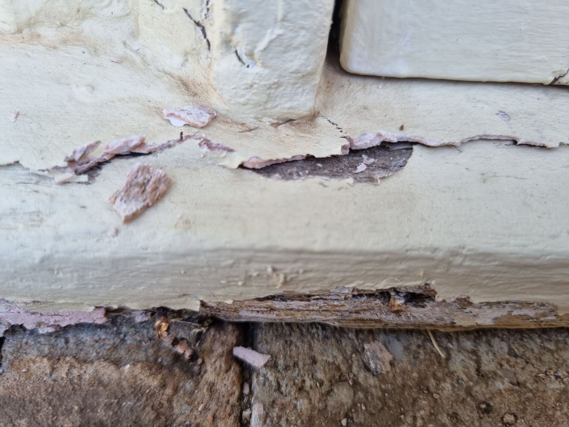 I suspect water runs under this and will make the timber rot.