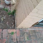 Back door bricks corner of house - water getting in under floor.jpeg