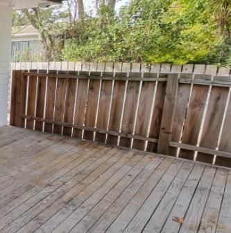 NOW - Deck and fence
