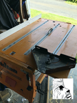 Benchtop installed in tablesaw configuration
