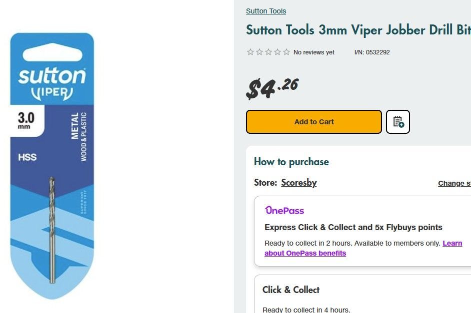 Sutton Tools 3mm Viper Jobber Drill Bit.jpg