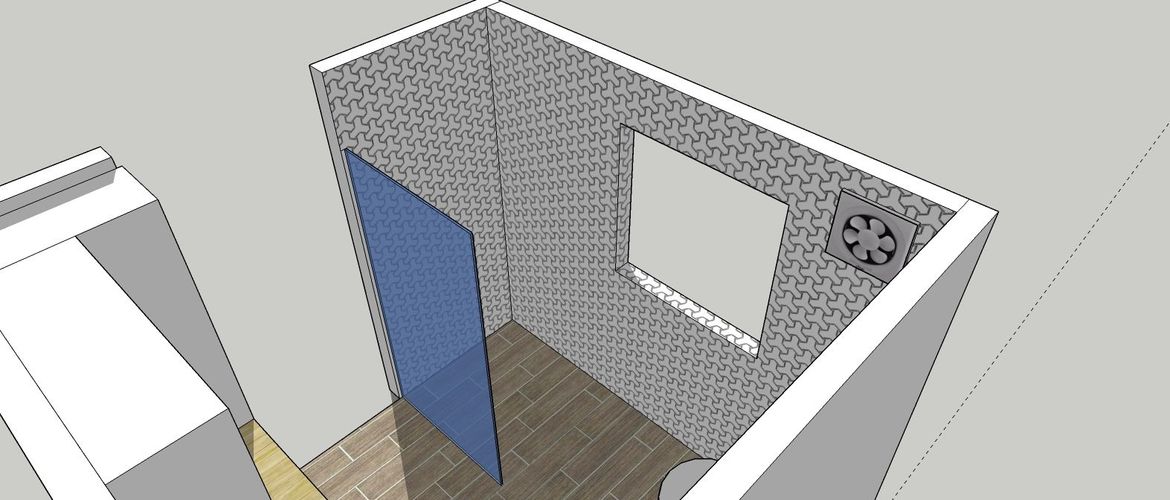 use tile in waste to make the shower waste disapear
