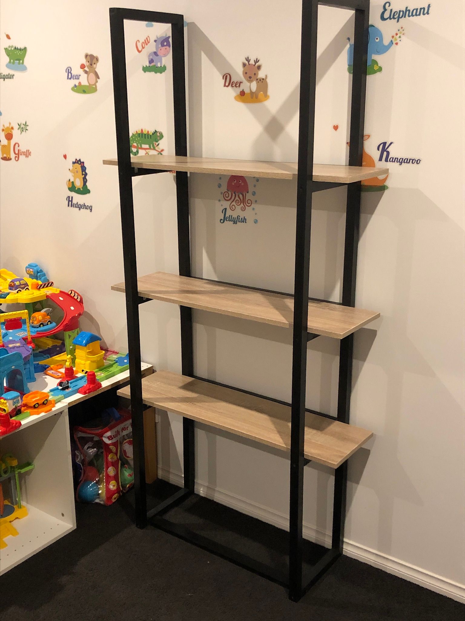 DIY bookshelf and roller storage Bunnings community