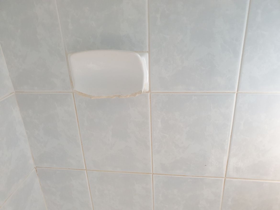soap holder broken