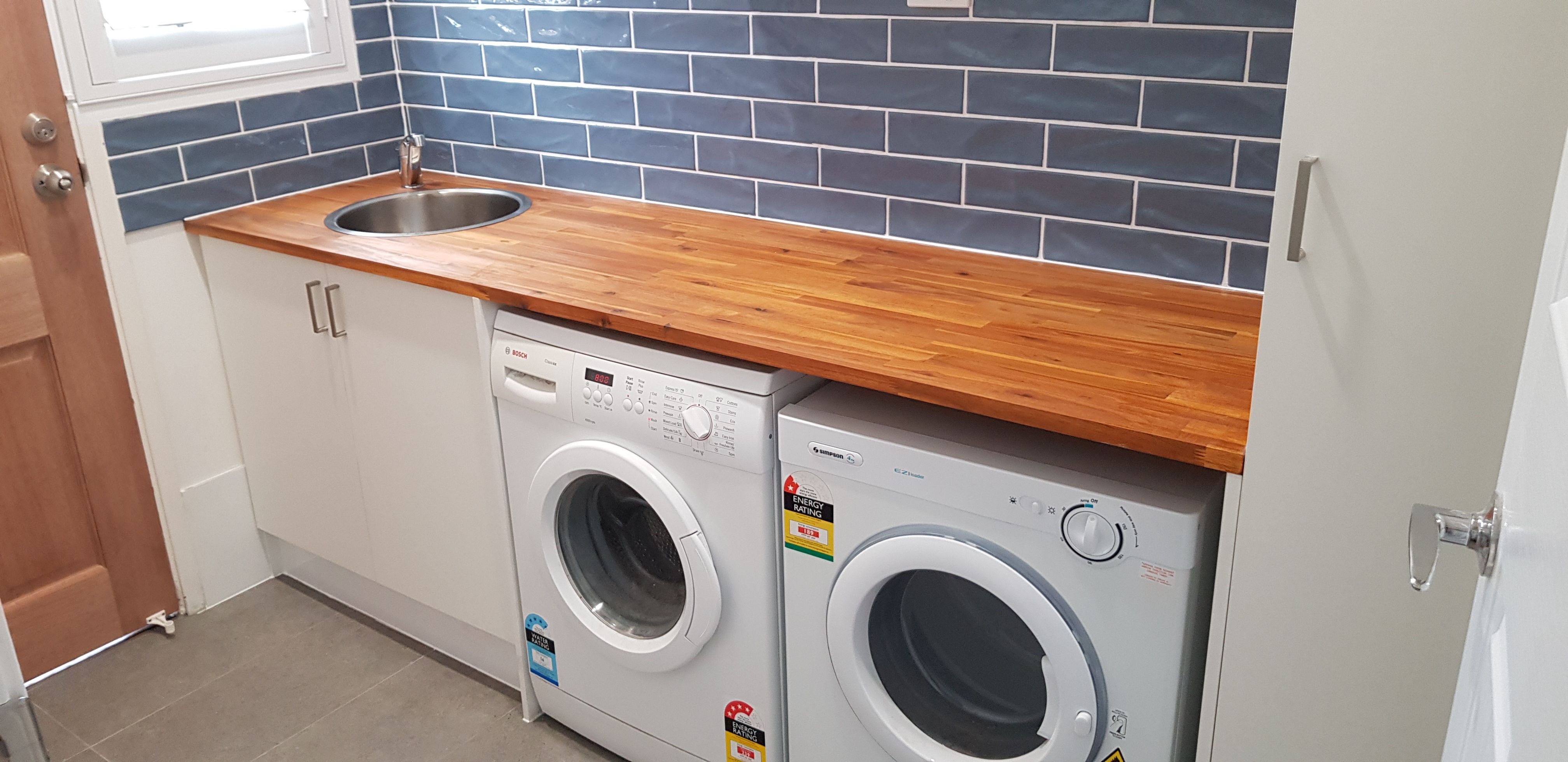 Small laundry reno Bunnings community