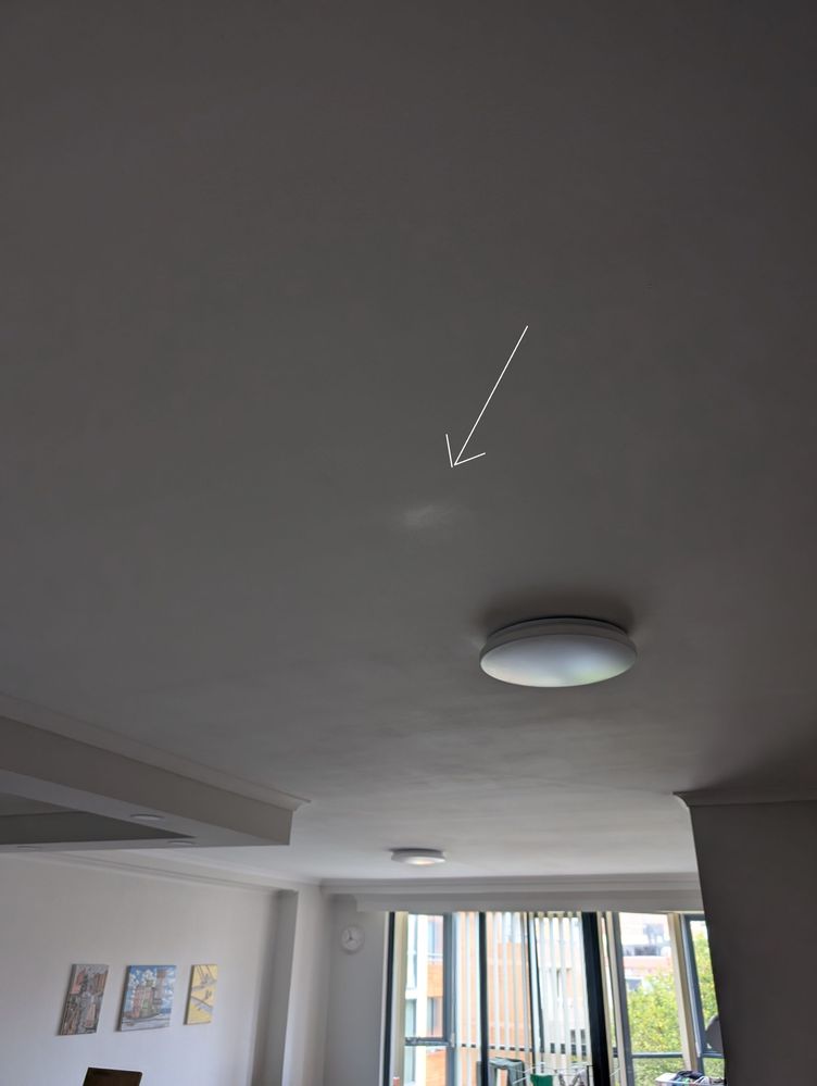 Standing against the direction of light.