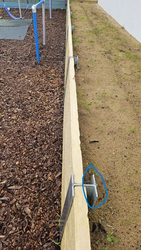 What to do with the steel circled in blue?