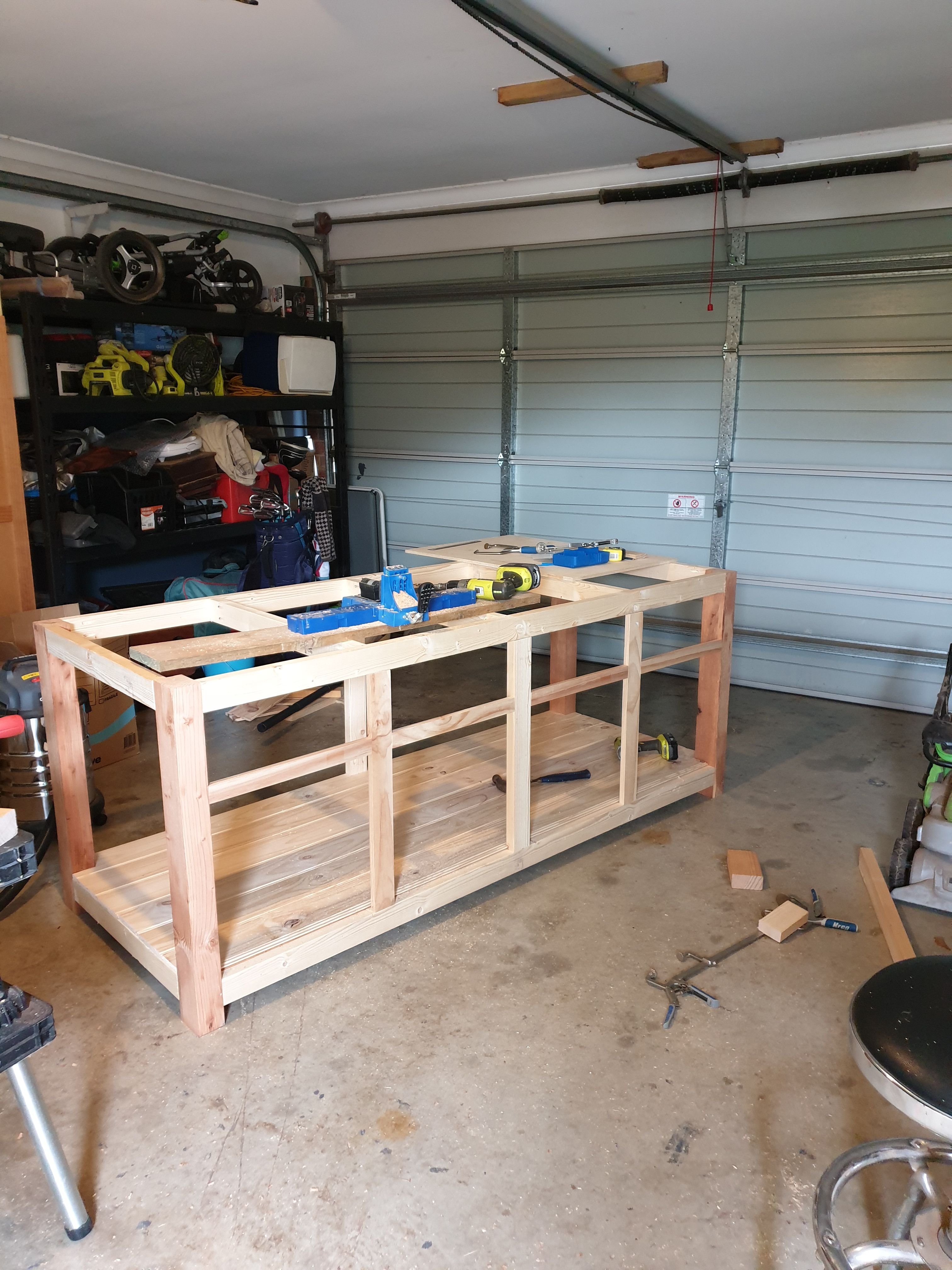 Garage workbench Bunnings community