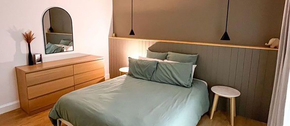 Bedroom picture ledge with VJ panel wall .jpeg