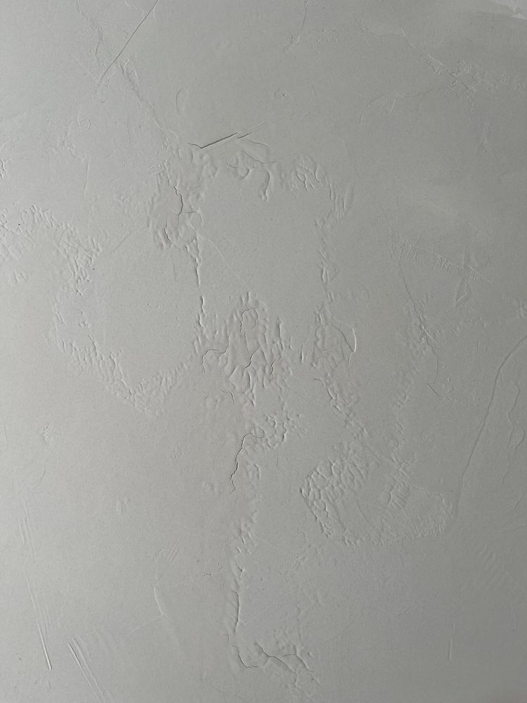 cracking plaster in one area