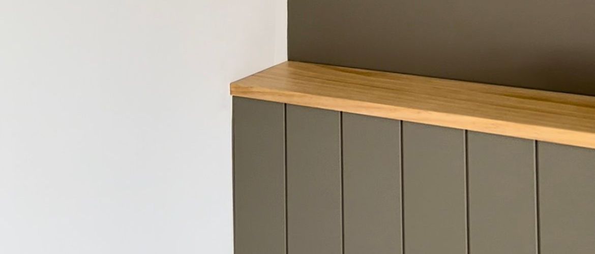 Bedroom picture ledge with VJ panel wall.jpeg