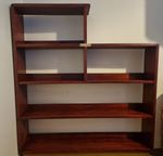 Mid-century modern bookshelf refresh.jpg