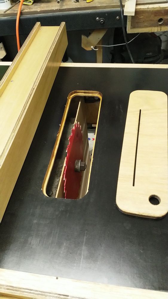 Routed out blade insert using a template... forgot to photograph that