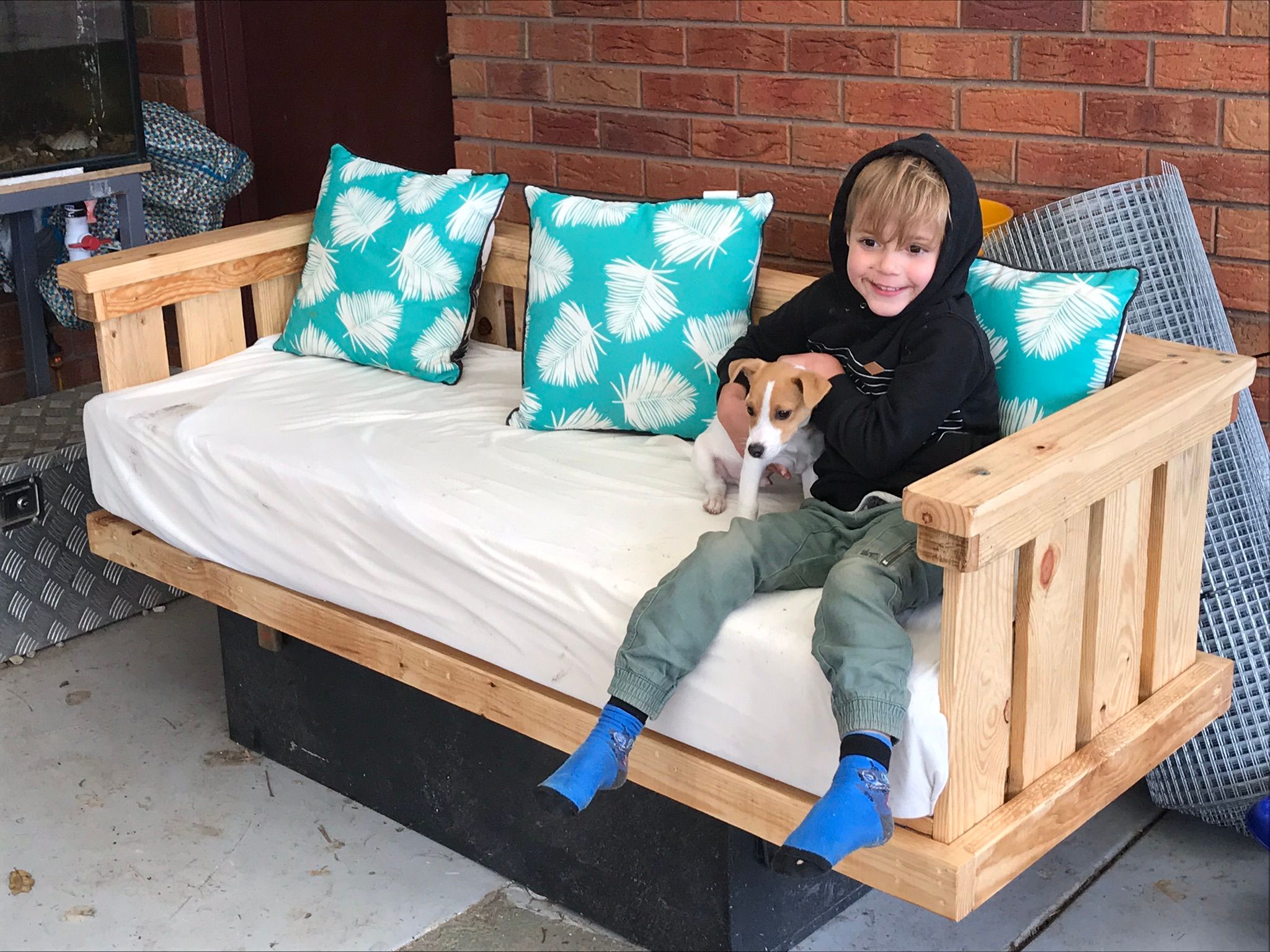 outdoor daybed swing bunnings workshop community