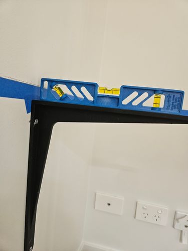 Check levelness for each bracket