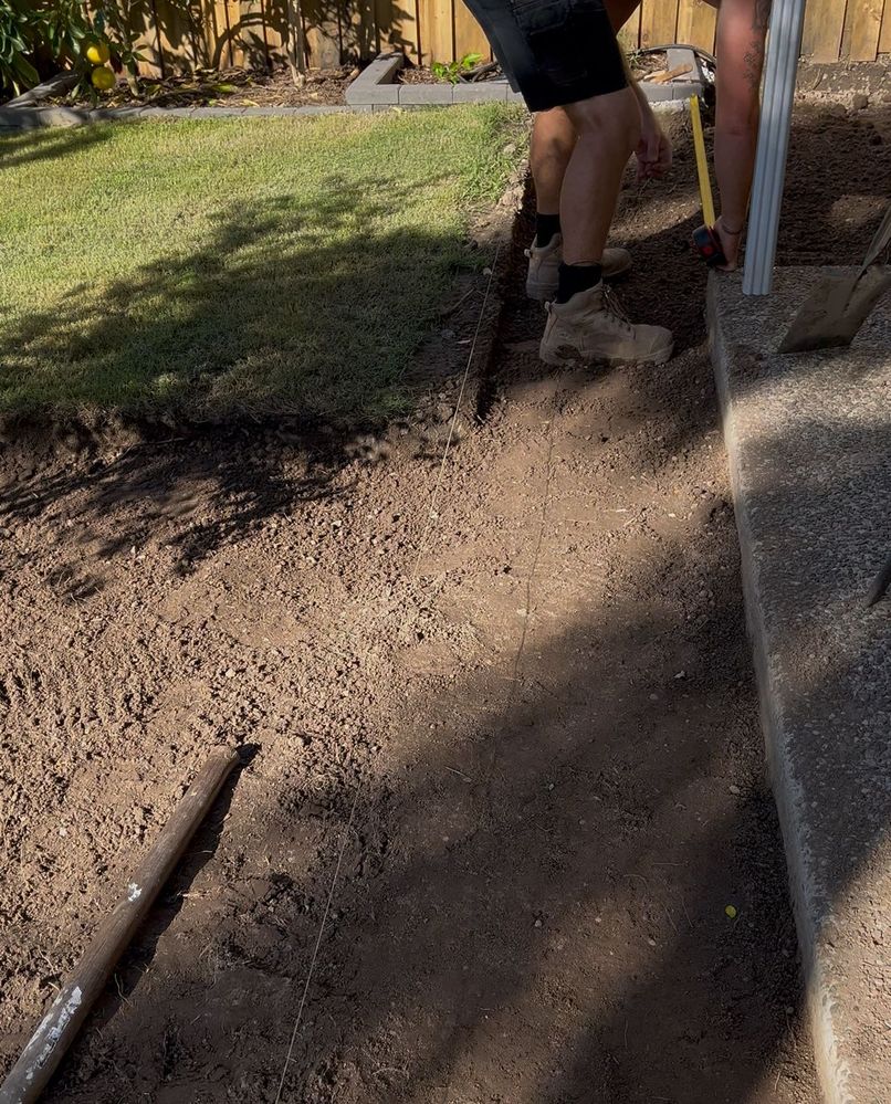 to set the foundations for the pavers