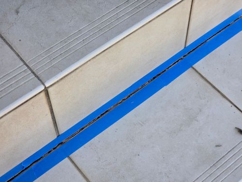 outdoor tile steps, gap 3-10mm