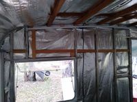 Timber added to attach overhead cupboards