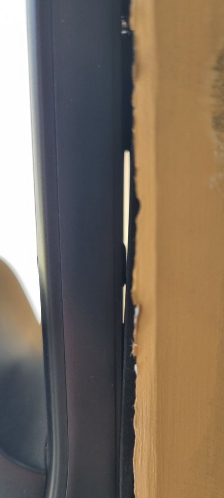 Gap between door and lock